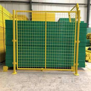 倉庫車間隔離網(wǎng) 可移動帶門金屬絲網(wǎng)的安全防護圍欄解決方案